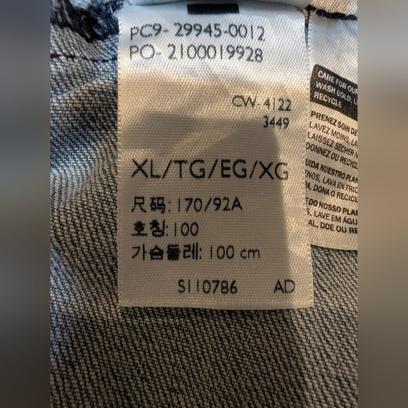 Classic Levi's Jean Jacket Light Blue Denim Women's Size XL - Picture 11 of 11